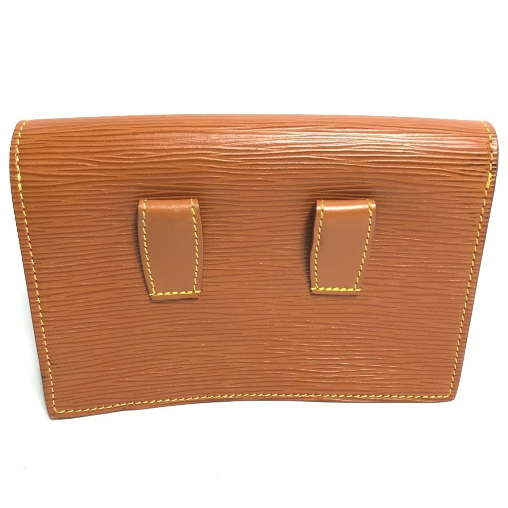 LOUIS VUITTON Authentic Brown Leather Pouch - Picture 2 of 12